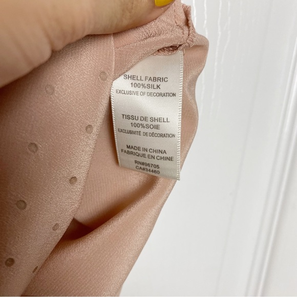 Rebecca Taylor Light Pink Silk Sleeveless Blouse - Picture 5 of 5